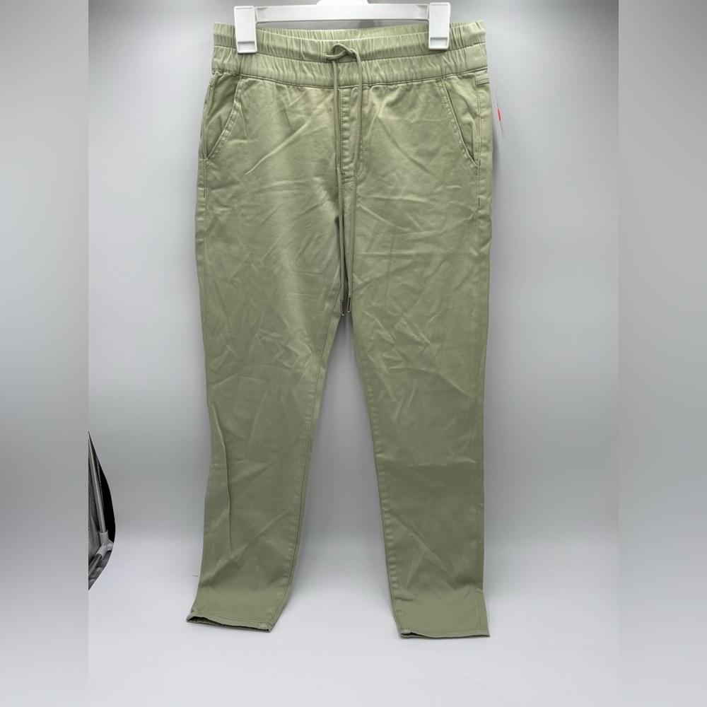 Women melon  Green Pants pull on drawstring,‎ cotton pants size 29 NWT